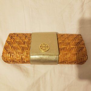 Tory Burch Straw Clutch